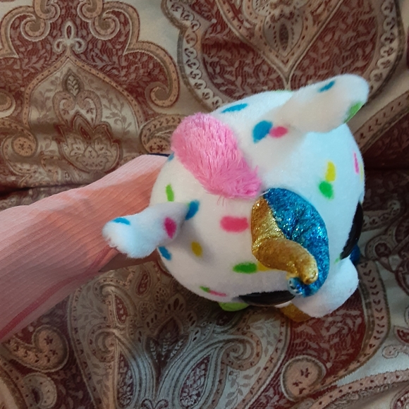 TY Beanie Valve HARMONIE the Speckled Unicorn Plush without Swing Tag. - Picture 9 of 17